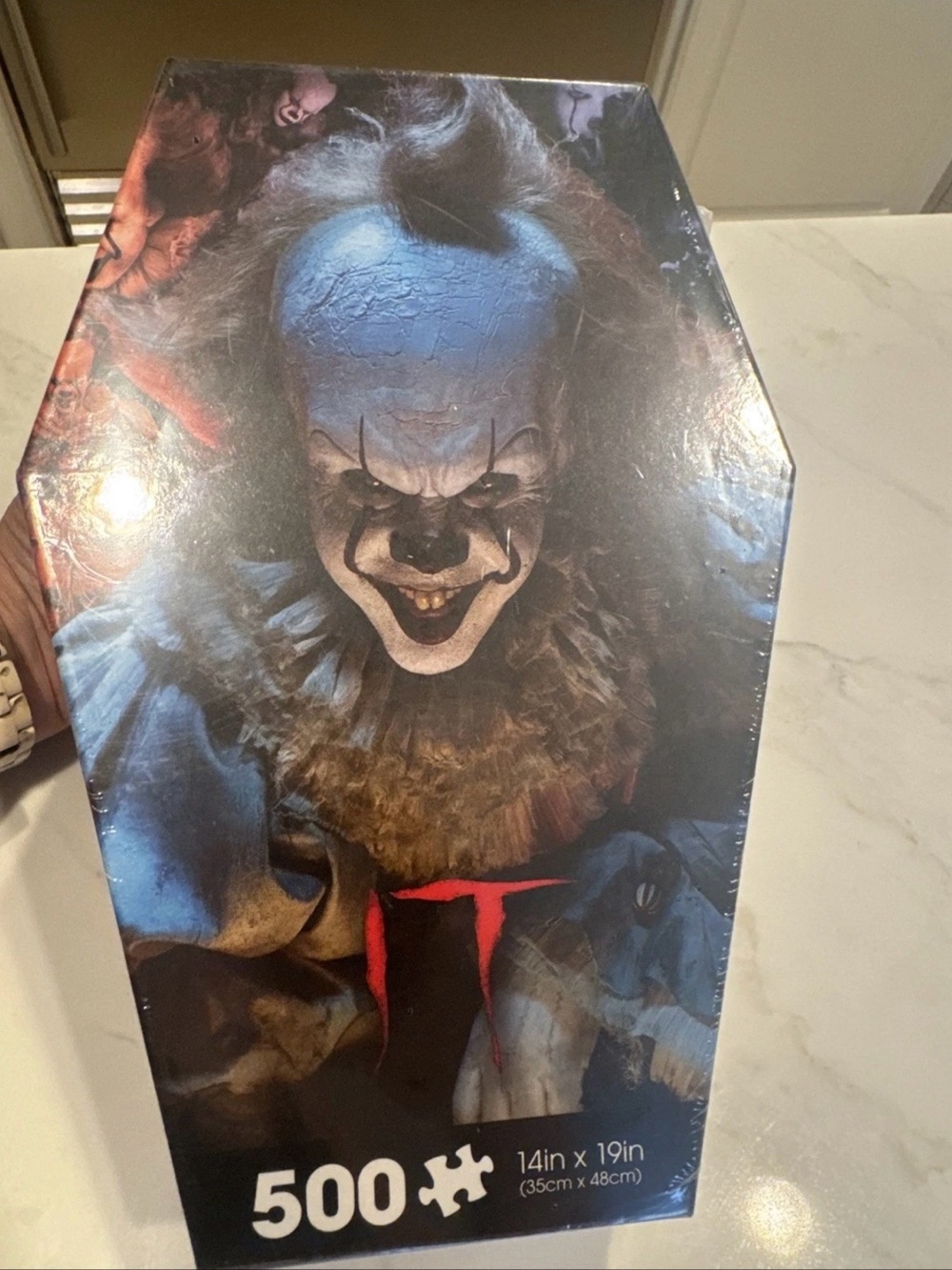 IT Pennywise Coffin Puzzle Box 500 Piece Sealed Scary Clown Halloween